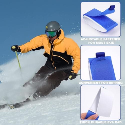 Ski Carrier Straps Adjustable Padded Carrying Strap Quick Ski Wraps 4X — view 3