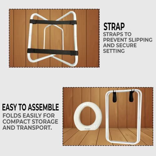 Janoon Portable Folding Outdoor Camping Toilet Seat With 10 Bags - For Outdoor, Camping, Fishing or Festival Use — view 5