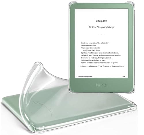 Zcooooool Kindle Case for 6 inch Amazon New Kindle 2024/2022 - Reinforced Corners, Air Bumper Cushion - Crystal Clear Soft TPU - Daily Use, Travel, Protection