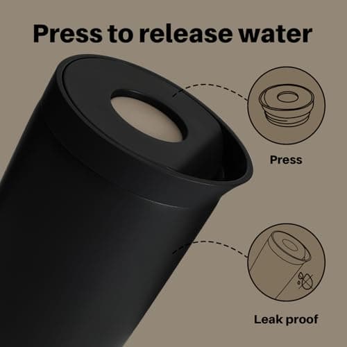 BOTTLE BOTTLE Travel Mug (Black, 350, Milliliters) — view 4