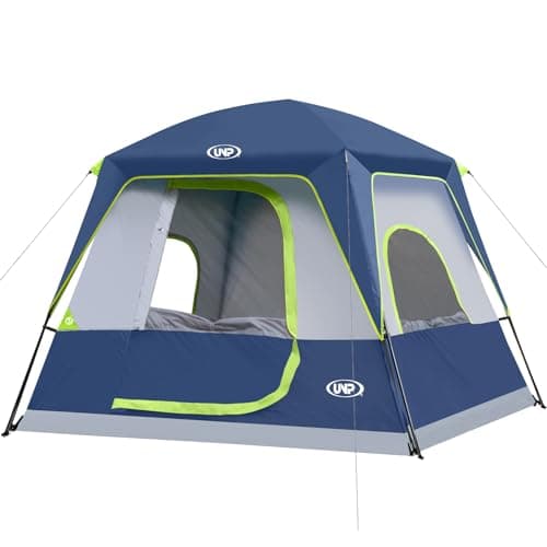 UNP Camping Tent 4-8 Person, Tall Family Tent with Standing Room