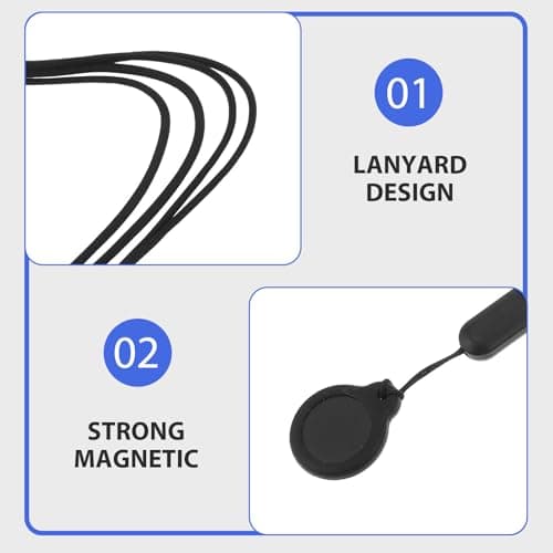 Magnetic Lavalier Microphone Neck Lanyard 2pcs for Wireless Lapel Mics — view 3