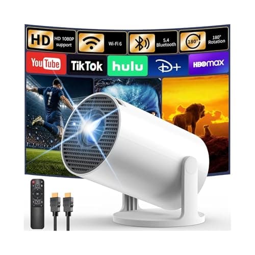 [Built-in Apps] Yoton Y4PRO Mini Projector for Bedroom with WiFi Bluetooth