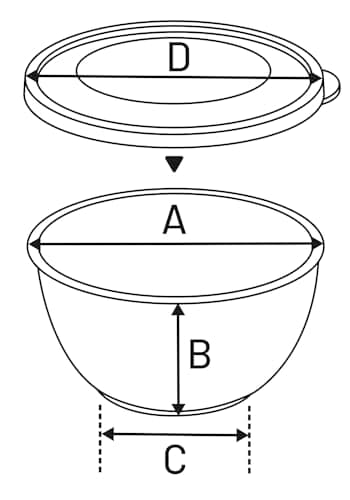 dog bowls - Kena black & silver with lid - size S - stainless steel - dog food bowl - 600 ml — view 5