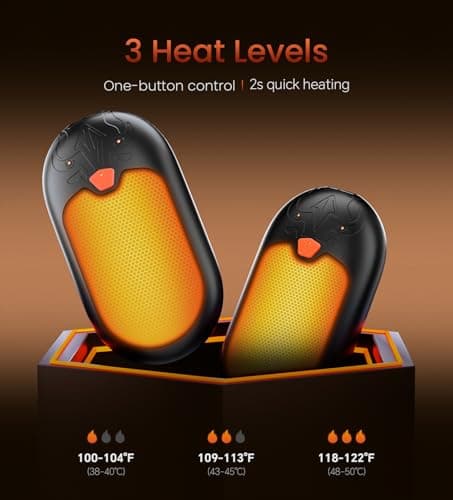 Hand Warmers Rechargeable, 2 Pack Magnetic Electric Hand Warmer 24h Warmth — view 3