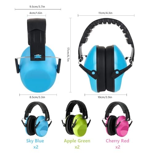 JOAASU 6 Pack Kids Ear Defenders, Ear Defenders Children, 26dB SNR Noise Cancelling Headphones for Kids, Soft Childrens Ear Headphones Ear Muffs, for Boys, Girls, Toddlers, Child — view 2