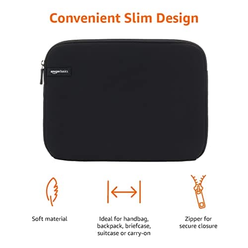 Amazon Basics 11.6 inch Laptop Sleeve Case - Black — view 3