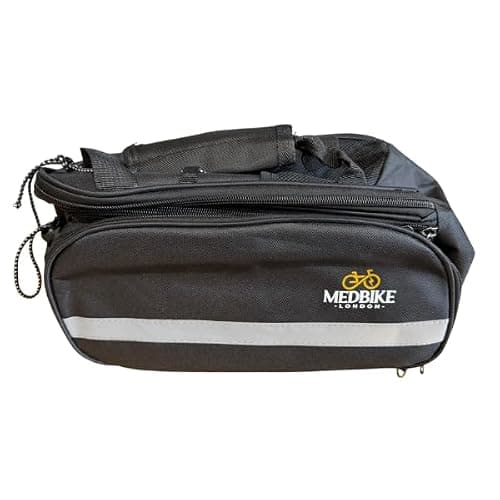 MEDBIKE LONDON Multifunctional Waterproof Bike Trunk Bag – Foldable Rear Seat Saddle Handle Bag for Travel, Commuting & Mountain Biking