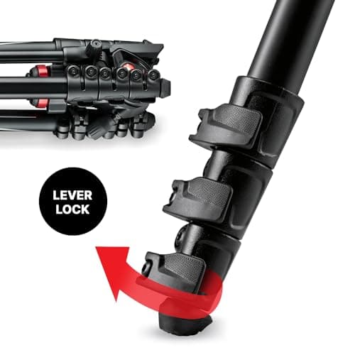 Manfrotto Befree Live, Travel Video Tripod with Fluid Head, Lever Closure — view 6