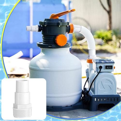 Zanthicia Durable Hose Adapter Connection Featuring 1-1/4 1-1/2 Compatibility for Universal Pool Filter Pump Skimmer Connections Universal Above Ground Pool — view 5