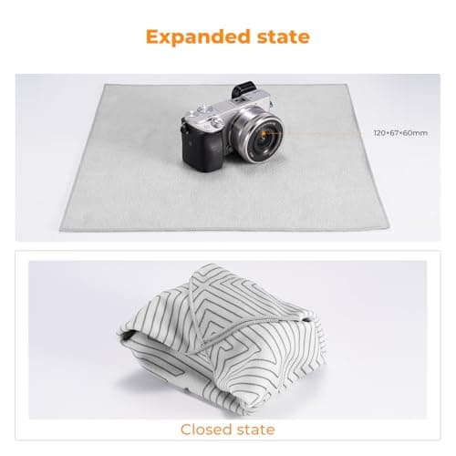 K&F CONCEPT Lens Camera Protective Wrap,(2pack,13.7" x 13.7"+17.7" x 17.7") — view 6