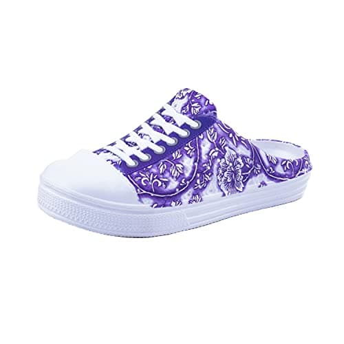 Women's Garden Clogs Breathable Shoes Bathing Shoes Beach Shoes Water Shoes Footwear Slippers Walking Shoes Home Travel Shoes Purple