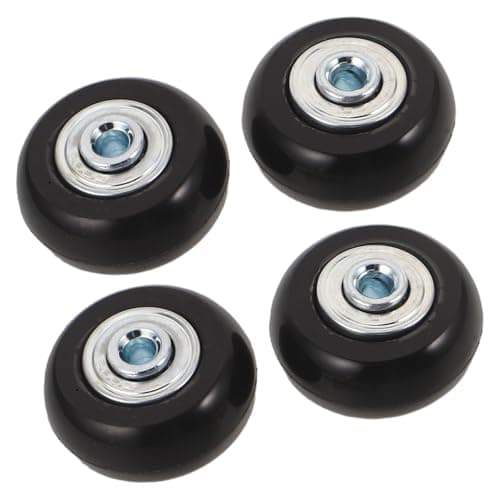 TOPBATHY Replacement Wheels Silent Swivel Caster Wheels with Pu Material and Ball Bearing Resistant to Friction and Wear for Luggage Suitcase Repair Kit for Airports and Transportation