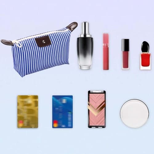 6 PCS Makeup Bags Travel Toiletry Bag Pouch Purse Mini Make Up Bags Zipper Pouch Cosmetic Bag Makeup Bag for Handbag Travel Accessory for Women Girls Travel Essentials — view 4