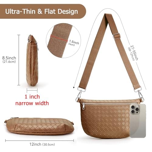 KALIDI Sling Crossbody Bum Bag for Women Fanny Pack Waist Bag for Hiking — view 6