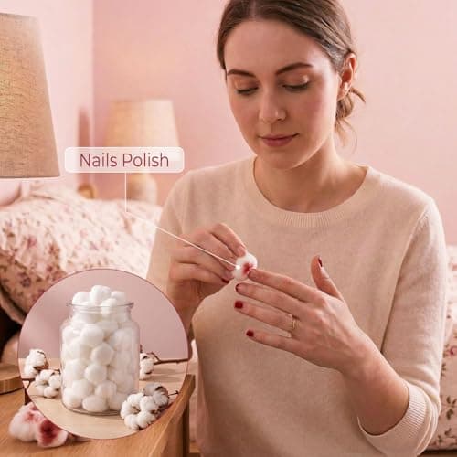 100 Cotton Balls Bulk Travel Size Soft Medium Organic Cotton Balls for Face — view 6