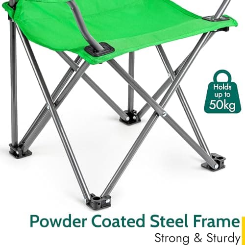 Trail Eagle Kids Camping Chair, Green — view 5