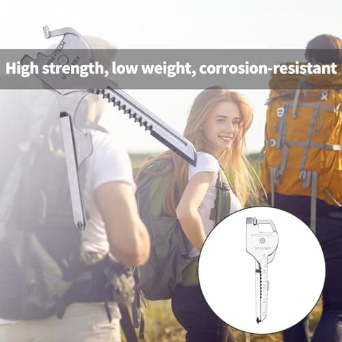 Keychain Multitool,EDC Tools,6-in-1 Multi-Function KeychainTool,Keychain Bottle Opener Multi Tool,Multi-Angle Adjustment for Ease of Use, Stainless Steel Material Sturdy&Durable for Outdoor Camping — view 6