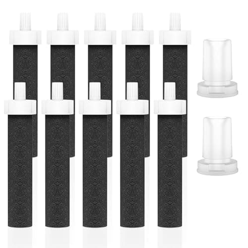 BB06 Water Bottle Filter Replacement for Brita BB06 Hard Sided Bottle Filter and Sport Bottle Filter with mounthpiece – BPA Free Water Filters 10 Pack by HOSECES