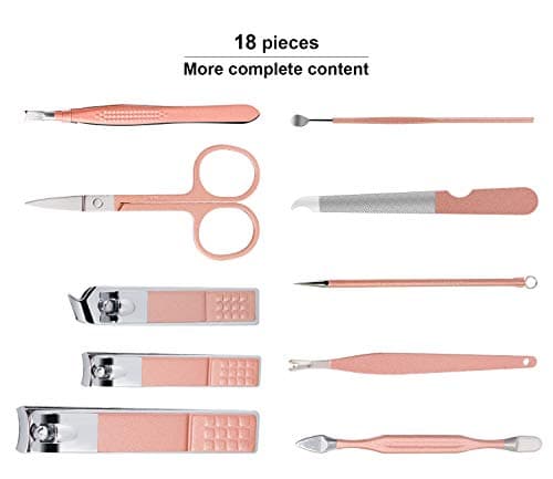 Manicure Set 10pcs Professional Nail Clippers Kit, White — view 3