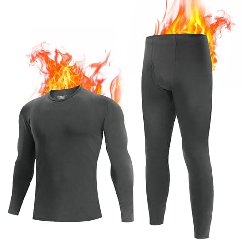 BAMBOO COOL Base Layer Men Mens Thermals Underwear Bamboo Baselayer Set