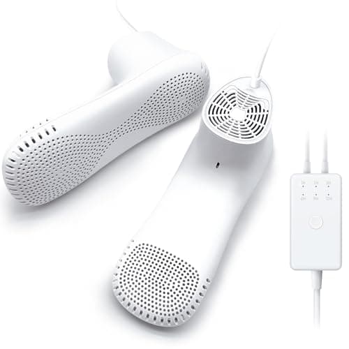 Electric Shoe Dryer and Deodorizer with Timer - Shoes Boots Warmer Socks Gloves Dryer, No Noise Fan | UK Plug