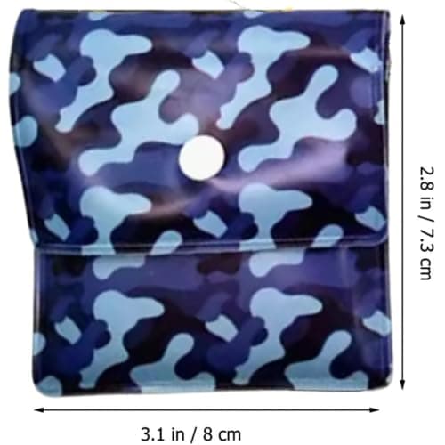 Pocket Ashtray – Portable Cigarette Ash Pouch, Heat-Resistant Travel Ashtray, Reusable & Odor-Blocking Smoking Accessory (Blue Camo) — view 3