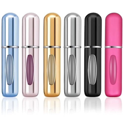 6pcs Perfume Atomiser Refillable, 5ML Mini Perfume Travel Bottle, Spray Bottles, Portable for Travel Holiday