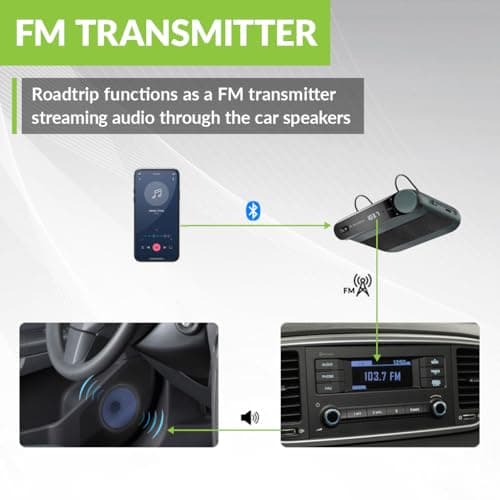 Avantree Roadtrip - Car Bluetooth Speaker & Wireless FM Transmitter Kit — view 3