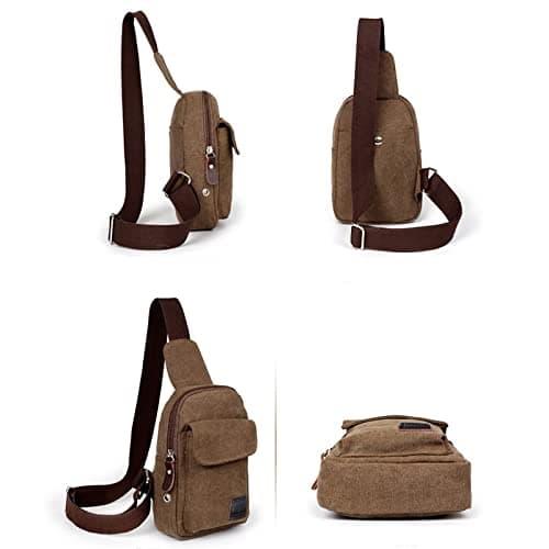 VaiKanhai Canvas Satchel Casual Body Handbag Messenger Shoulder Bag Projector, coffee, One Size — view 6