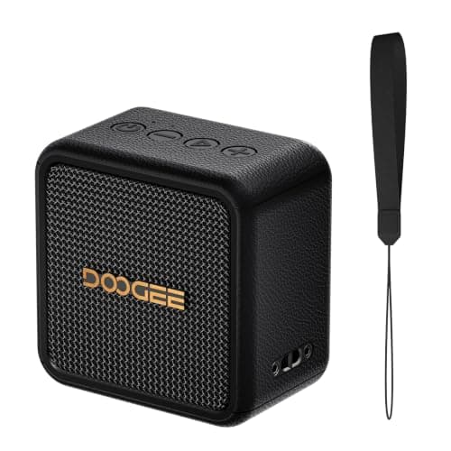 DOOGEEEco Field Pulse Portable Speaker, 20W Powerful Wireless Speakers, IP67 Waterproof Portable Speakers Wireless, 16H Playtime, TWS Stereo, AUX TF USB for Outdoor Camping Travel - Black