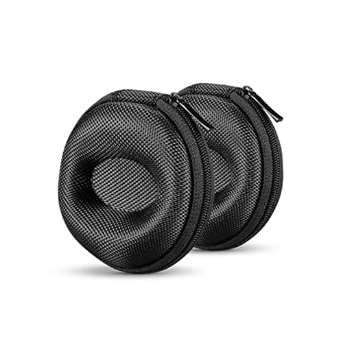 Ldirect 2 Pack Watch Travel Cases Single Watch Storage Boxes with Zipper for Most Smart Watches and Wristwatches up to 50mm (Black)