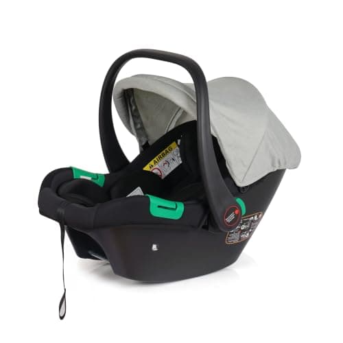 For Your Little One Cruise 3-in-1 Travel System with i-Size Car Seat, Stroller, 13kg Pram, Height Adjustable Handle, Pram, Newborn 0-4 Years Free Raincover and Cupholder (Pebble Sage) — view 4