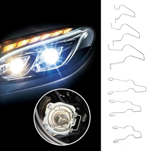 6pcs Bulb Retaining Spring Clips for H7 LED Headlight, Car Headlights Assembly, Headlamp Replacement Retaining Clips, Universal Car Head Light Clamp Accessories for H1 H3 H4 — view 3
