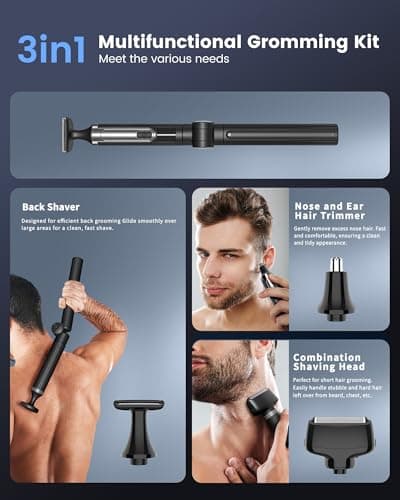 NUBACK Back Shaver for Men, with Adjustable Handle — view 2