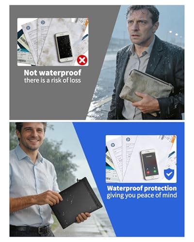 IPX8 Waterproof Document Bag, 30x39cm Waterproof Bag for documents — view 6