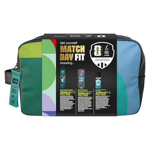 Match Day Fit Men FIFA Grooming Gift Set, Anti-Perspirant, Body Wash, Body Spray & Limited Edition Wash Bag 3 Piece Toiletry Set for Him Official FIFA Football Gift Box — view 4