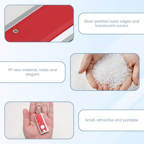 12 PCS Mini Keychain Flashlight Ultra Bright LED Pocket Torch with Key Ring — view 3