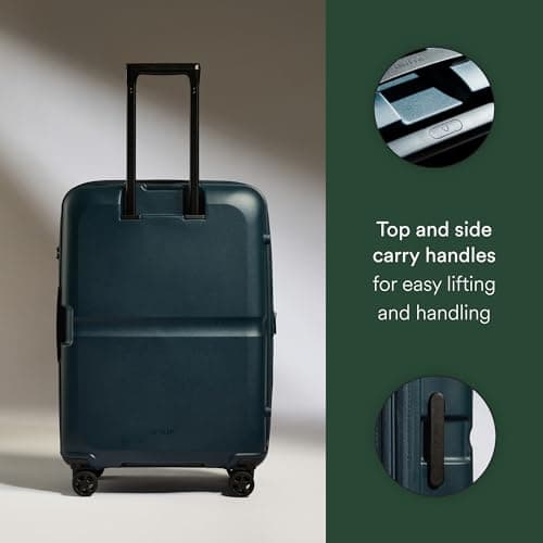ANTLER - Single Stripe Hard Shell Medium Suitcase - Durable, Lightweight & Expandable, 4 Spinner Wheels - Adjustable Handle, TSA Lock, 68cm - Indigo — view 6