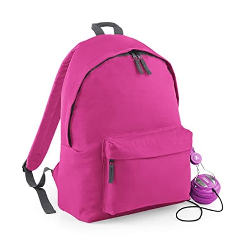BagBase BG125 Original Fashion Backpack - Fuchsia/Graphite Grey — view 2