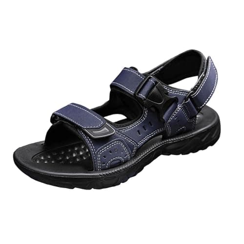ZSIQOII Sandals for women UK Orthopaedic hiking Sandals Open toe adjustable Velcro Arch support memory foam sports shoes womens holiday sandals for Hiking Travel Blue 5