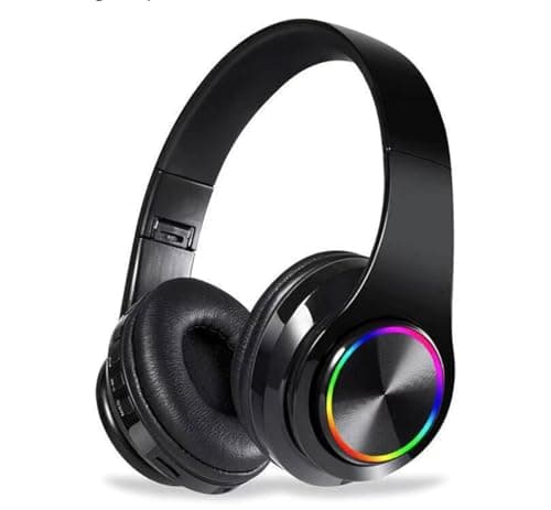 Bluetooth Headphones Over Ear,Bluetooth Headset Wireless Earphones Foldable Headphones with Microphone Lightweight Headset with Built-in HD Mic, HiFi Stereo Sound for Office, PC, Phone, Travel Work1
