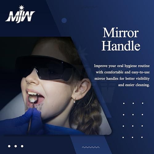 MJW 3Pcs Stainless Steel Oral Care Kit – Toothpick Mouth Mirror Precision Cleaning Tools with Durable Anti-Slip Handles for Personal Hygiene - Tooth Picks — view 5
