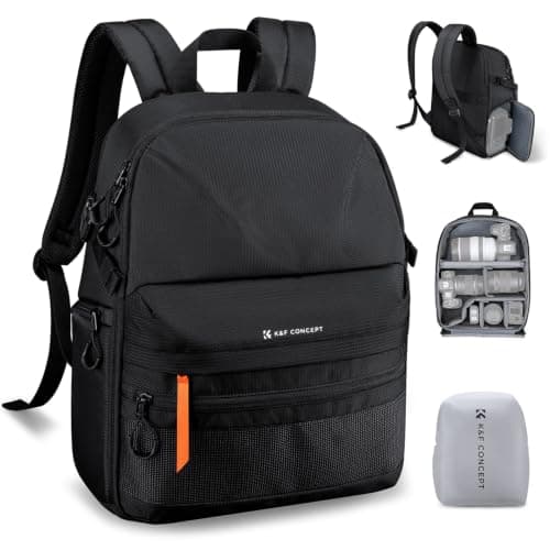 K&F CONCEPT Camera Backpack Ultra Lightweight 25L Camera bag with RainCover