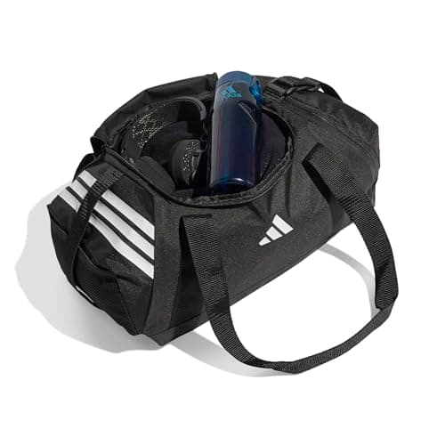 adidas Unisex Tiro Duffle Bag Small Duffel Bag, Black/White, One Size — view 5