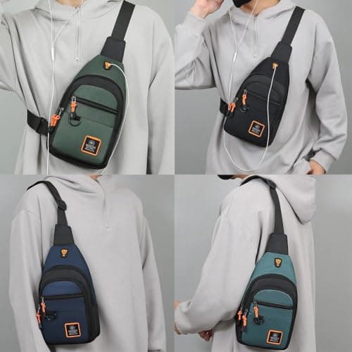 Small Sling Backpack Crossbody Bag - Anti-Theft, Chest Shoulder Daypack, Fanny Pack for Outdoors Hiking Traveling — view 2