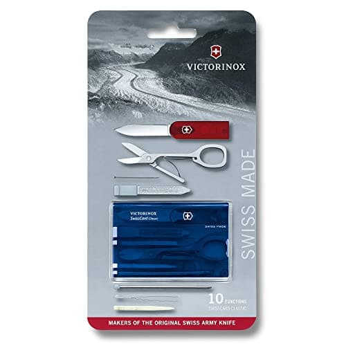 Victorinox Swiss Card Classic Multitool, 10 Functions, Scissors, Blue — view 5
