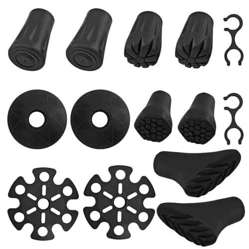 14Pcs walking Stick Rubber Ends,Walking Cane Tips Walking Stick Ferrules
