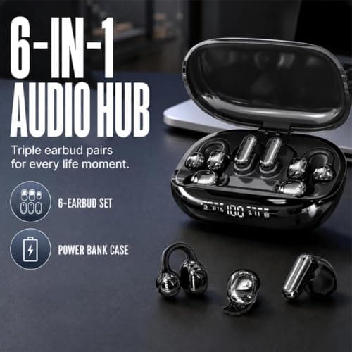 Clip Ear Buds Wireless Smooth Calls and Music Charging Case — view 4