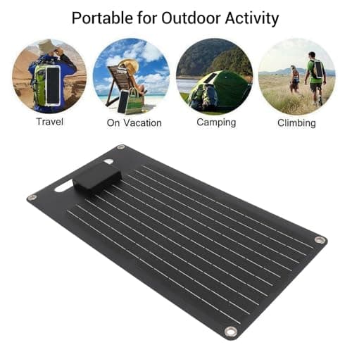Tissting Solar Panel Kit 50W 12V Flexible Monocrystalline Solar Panel — view 5